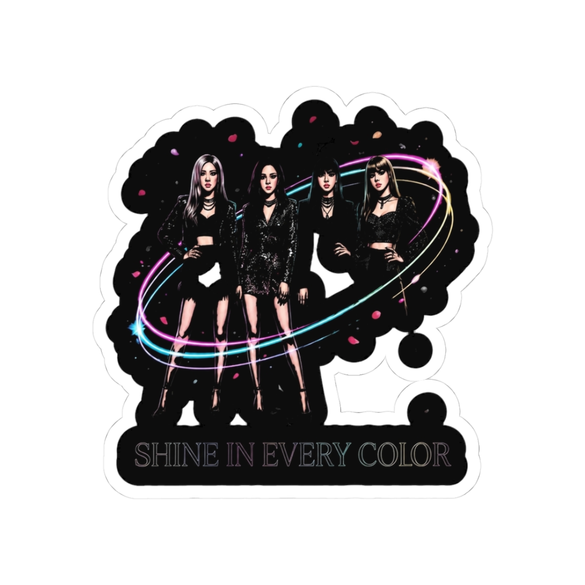Blackpink K-Pop Shine Fashion Art Print Sticker