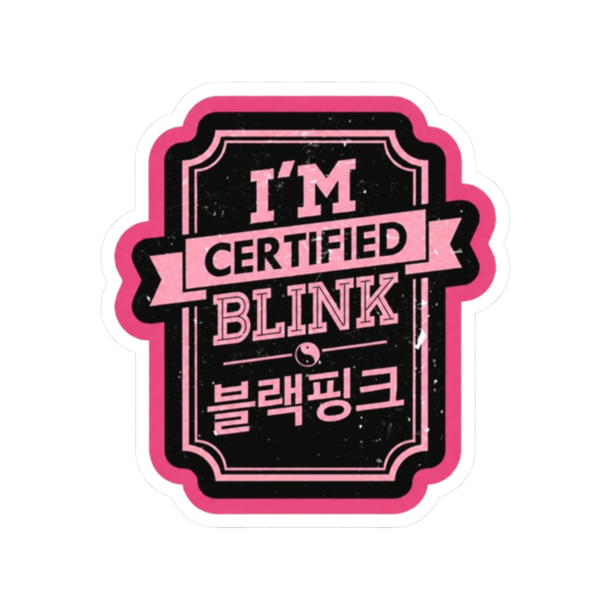 Blackpink Im Certified Blink Sticker - alternate angle 3, merchandise