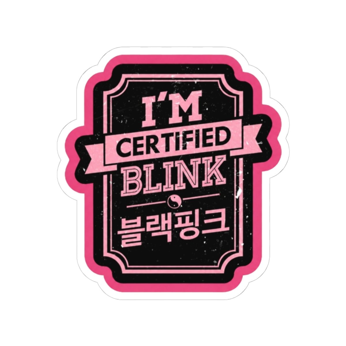 Blackpink Im Certified Blink Sticker - alternate angle 1, merchandise