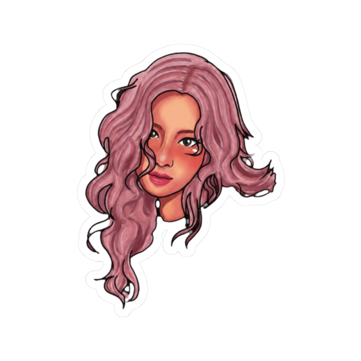 Rose blackpink Sticker - alternate angle 3, merchandise