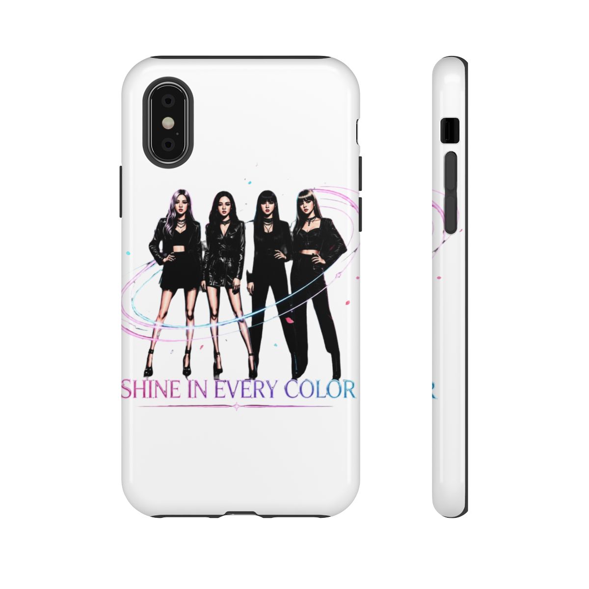 Blackpink K-Pop Shine Fashion Art Print Phone Case - alternate angle 1, merchandise
