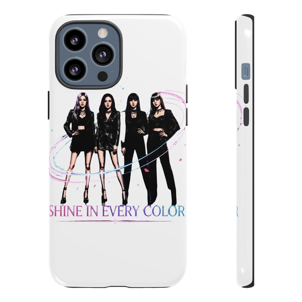 Blackpink K-Pop Shine Fashion Art Print Phone Case - alternate angle 2, merchandise