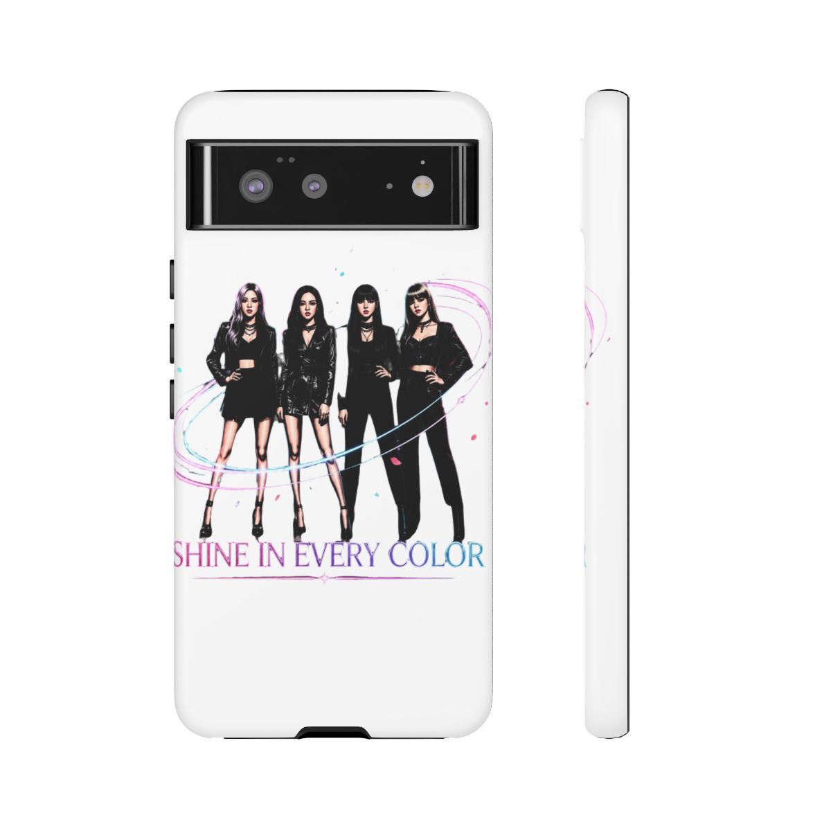 Blackpink K-Pop Shine Fashion Art Print Phone Case - alternate angle 3, merchandise