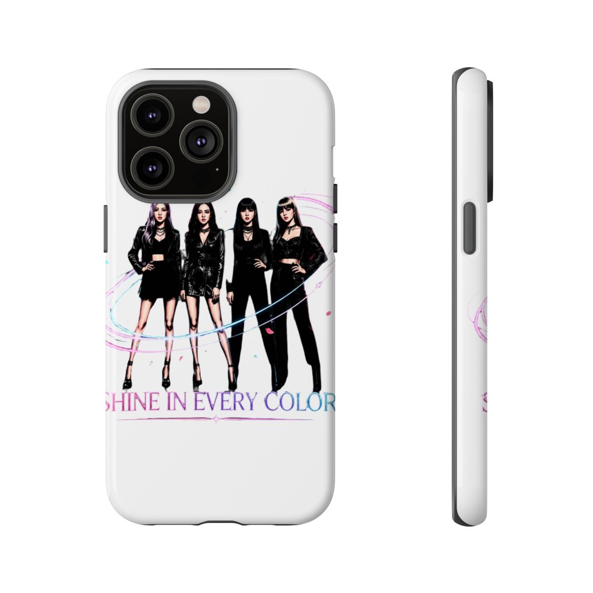 Blackpink K-Pop Shine Fashion Art Print Phone Case - alternate angle 2, merchandise
