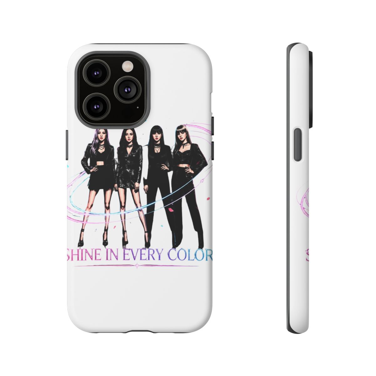 Blackpink K-Pop Shine Fashion Art Print Phone Case - alternate angle 3, merchandise