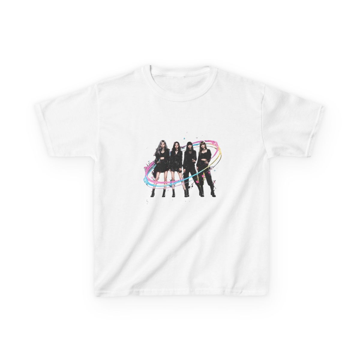 Blackpink K-Pop Shine Fashion Art Print Kids T-Shirt - alternate angle 3, merchandise