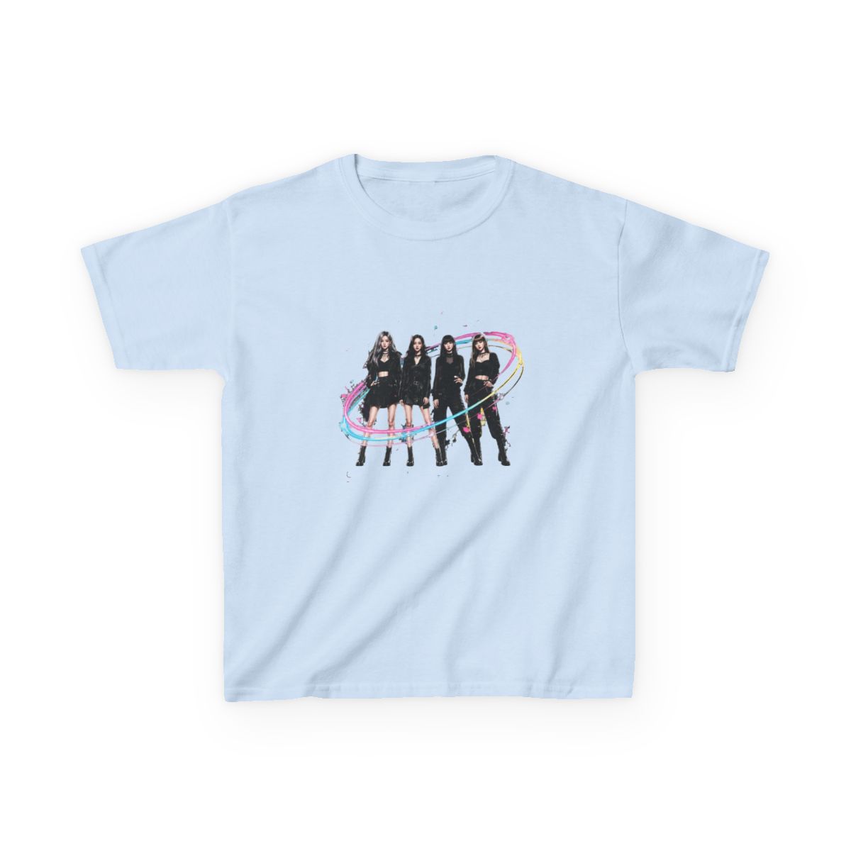 Blackpink K-Pop Shine Fashion Art Print Kids T-Shirt - alternate angle 2, merchandise