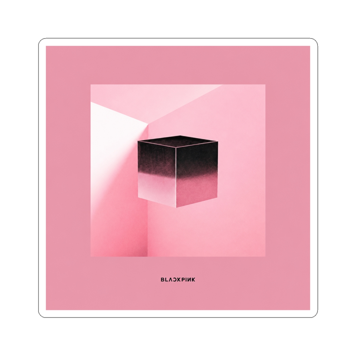 BLACKPINK - [Square Up] 1st Mini Album Pink Ver CD Booklet PhotoCard SelfieCard Lennticular Lyrics Postcard K-POP Sealed - alternate angle 1, merchandise